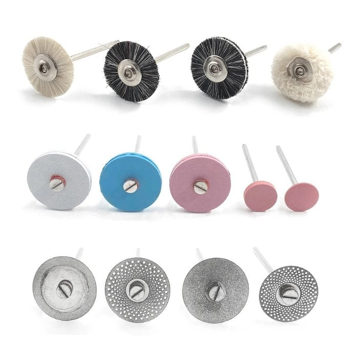 Polishing and Finishing Kit for Prosthetics with 38 Pieces