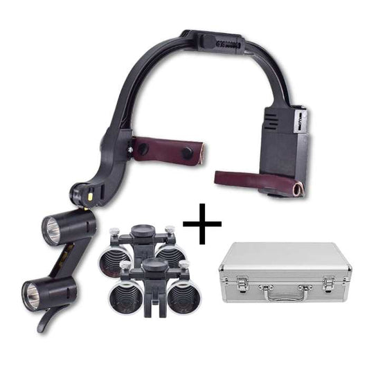 Complete Kit M1 Loupe with 2.5x and 3.5x lenses + Case + 2 Batteries