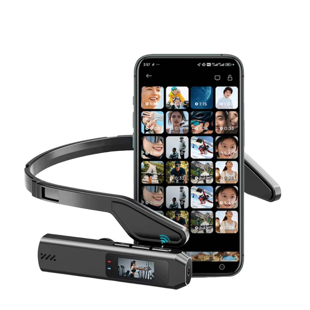 2.7K Portable Camera with Head Mount for Recording Work Procedures