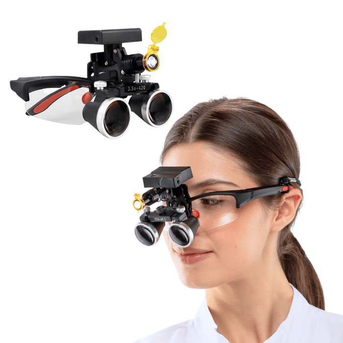 X1 PRO Loupe with 2.5x or 3.5x Lenses and Headlight