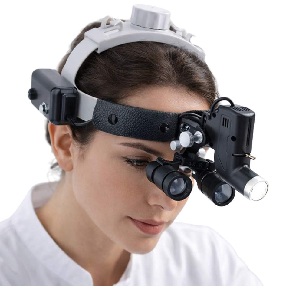 Lupa Pro Vision Max con Lentes de 4x y Lámpara de 65.00 — vista frontal profesional