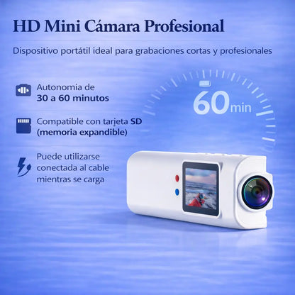 Mini Camera 2.7K with First-Person View for Magnifying Glasses and Prescription Glasses
